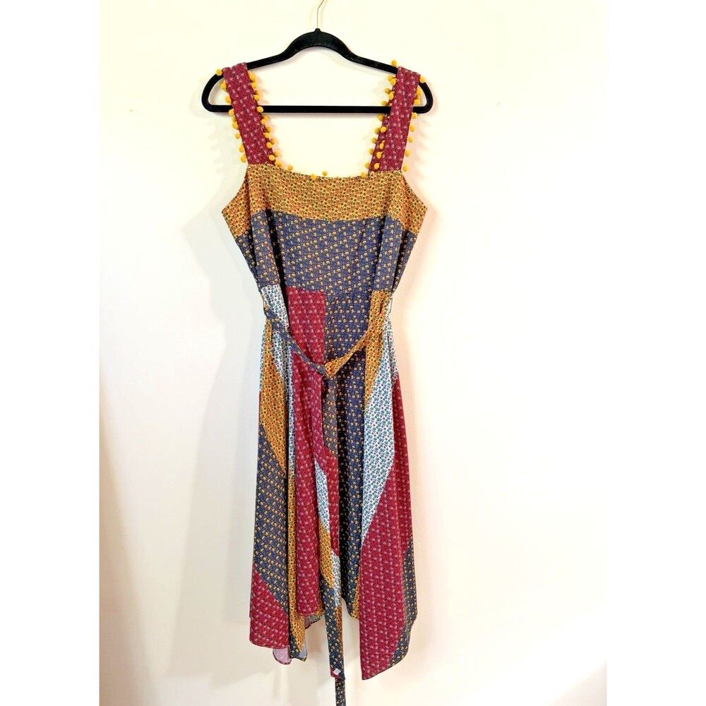 French Connection Adita Patchwork-Print Nap Dress Women's Size 12